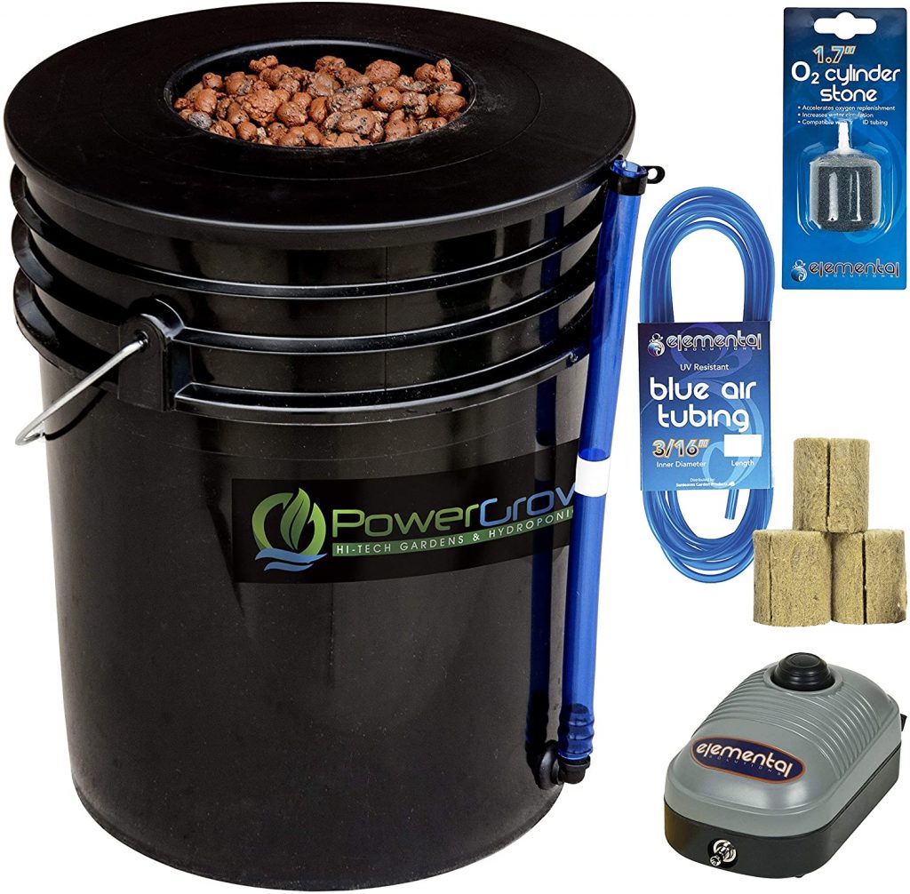 PowerGrow Deep Water Culture Hydroponic Bucket Kit Review Marijuana